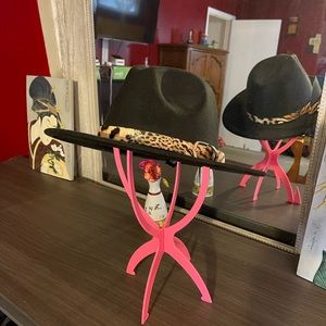 Womens black fashion hat